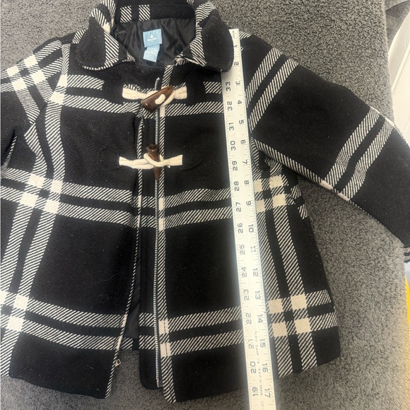 BabyGAP Black and White Plaid Kids Wool Peacoat - Picture 5 of 5